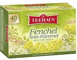 Teehaus Fenchel Anis-Kümmel (Teebeutel), 3er Pack (3 x 80 g) -