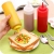 3 Kunststoff Squeeze Sauce Flaschen Spender/Würze Container für Senf Ketchup-Öl Creme Honig und Salatdressing - 