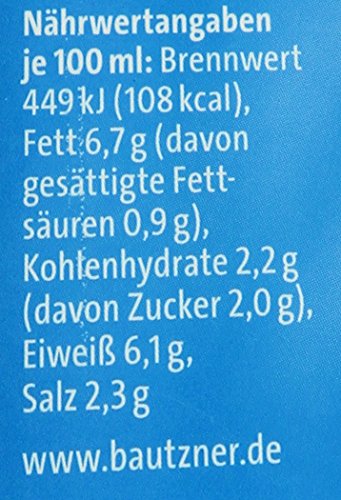 BAUTZ'NER Mittelscharfer Senf, 4er Pack (4 x 1 l) - 