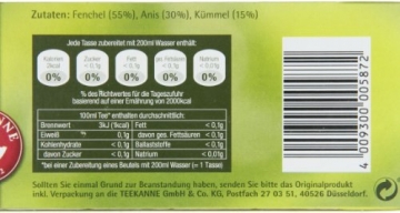 Teekanne Fenchel-Anis-Kümmel 20 Beutel, 4er Pack (4 x 60 g Packung) - 