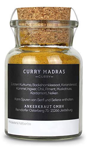 Ankerkraut Curry Madras, 60g im Korkenglas, frisch-fruchtiges Curry-Pulver passend zu Fleisch, Fisch & Gemüse - 2