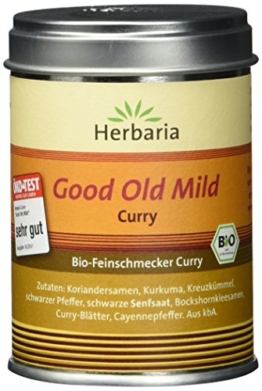 Herbaria "Good Old Mild" Curry, 1er Pack (1 x 80 g Dose) - Bio - 1