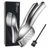 HomeTeck® Knoblauchpresse, Extra Stark & Strapazierfähig, Knoblauch Crusher Küchenhelfer, Garlic Press Knoblauchschneider. - 1