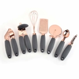 JJWC 7 stücke Küche Gadget Set Edelstahl Backen Kochutensilien Eis Schreien Löffelschäler Knoblauch Drücken Sie Käse Rater Whisk Home - 1